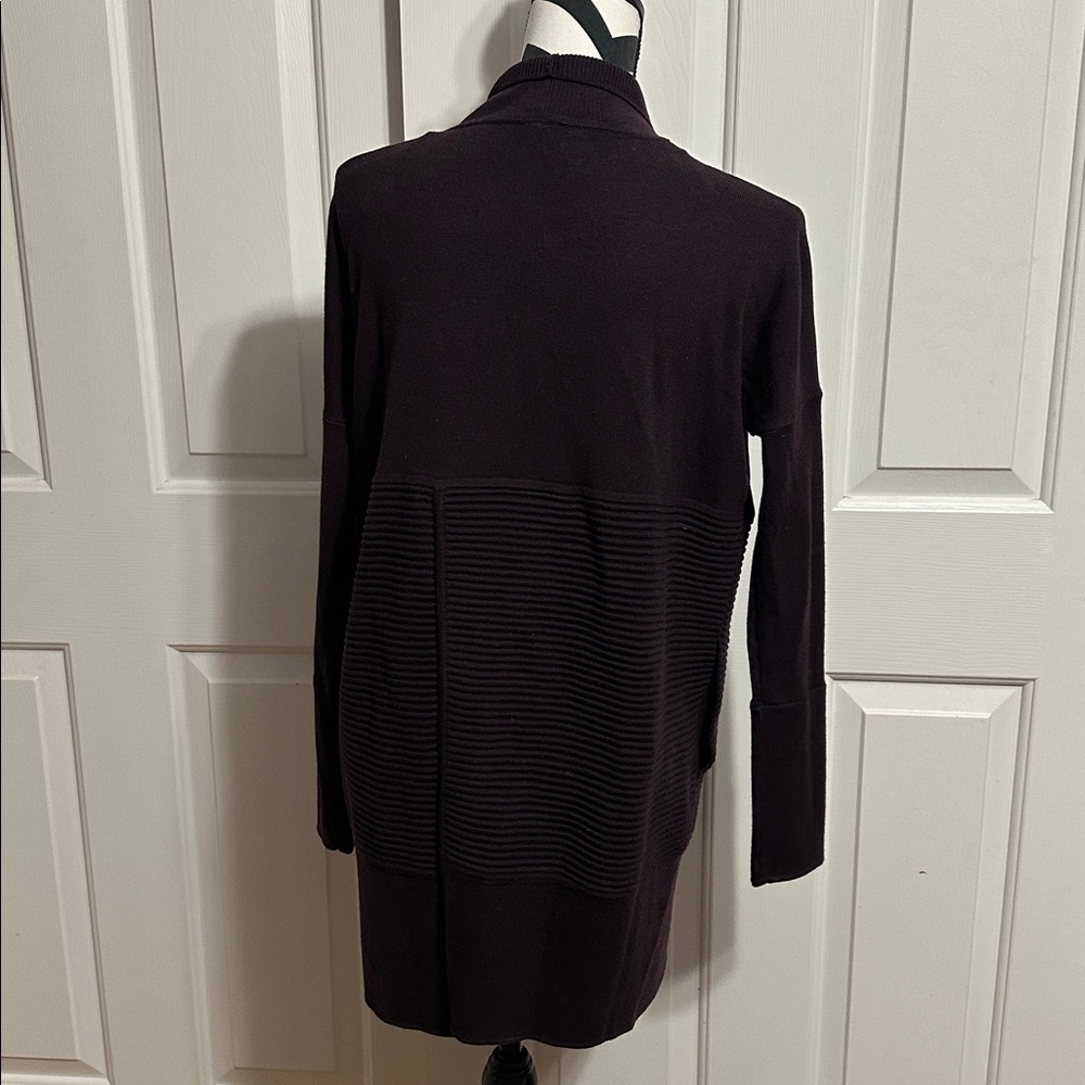 Lululemon Purple Merino Wool Open Front Cardigan Sweater - Picture 5 of 7